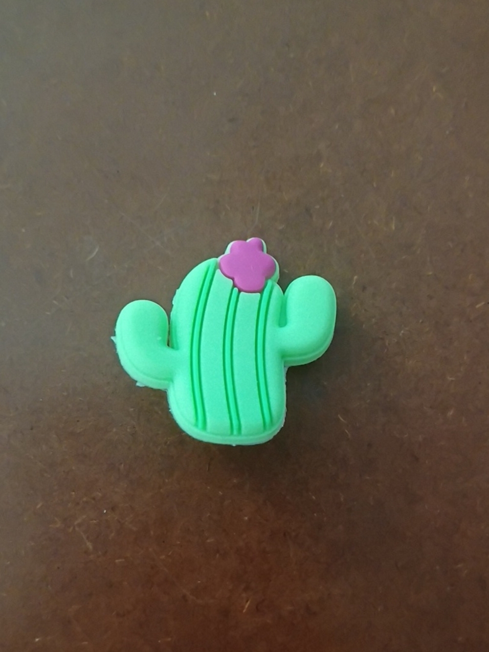 10 for $10 Jibbitz Croc Charm - Cactus Bright Green w/ Pink Flower - New